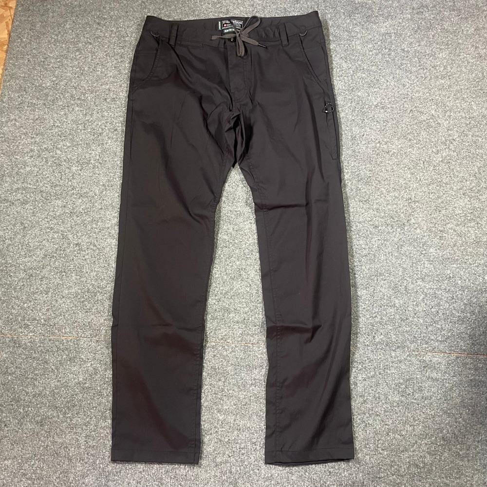 686 Everywhere Pant Mens W32 L32 Black Slim Fit Technical Eco Recycled